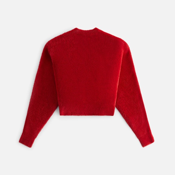 SOLD OUT ONLINE! Kith: Kith Women Mica Mohair Logo Sweater - Amaryllis - S - Picture 2 of 4